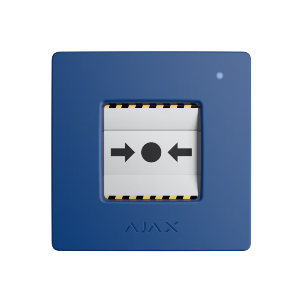 AJAX, Manual Call Point, Kablosuz, KIRBAS BUTONU NC, MAVİ