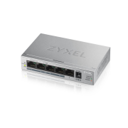 ZyXEL GS1005HP, 5 Port, GigaBit, PoE 60W, Yönetilemez, Masaüstü Switch