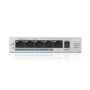 ZyXEL GS1005HP, 5 Port, GigaBit, PoE 60W, Yönetilemez, Masaüstü Switch