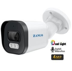 -ZANUO ZN-IPC-B1410C-S2-AS-3.6MM 4MP DUAL LİGHT BULLET IP KAMERA( Dahili Mikrofon)