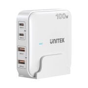 UNITEK 100W MASAÜSTÜ GAN ŞARJ İSTASYONU BEYAZ (P1229AWH)
