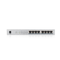 ZyXEL GS1008HP, 8 Port, GigaBit, PoE 60W, Yönetilemez, Masaüstü Switch
