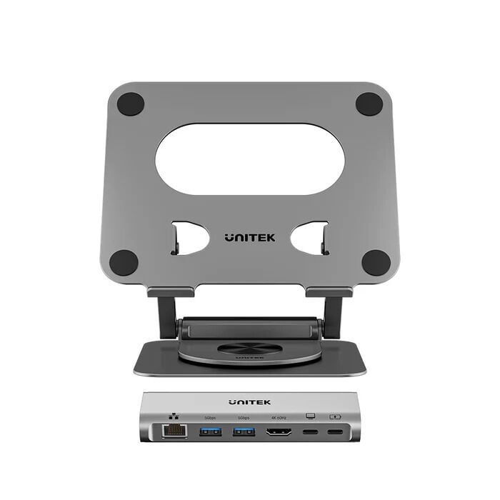 UNITEK 360° METAL 15.6” NOTEBOOK STAND (D1109CGY01)