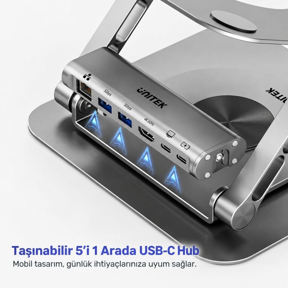 UNITEK 360° METAL 15.6” NOTEBOOK STAND (D1109CGY01)