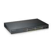 ZyXEL GS1900-24HP V2, 24 Port, GigaBit, PoE 170W, 2 Port GigaBit SFP, Yönetilebilir, Rackmount Switch