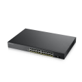 ZyXEL GS1900-24HP V2, 24 Port, GigaBit, PoE 170W, 2 Port GigaBit SFP, Yönetilebilir, Rackmount Switch