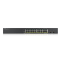 ZyXEL GS1900-24HP V2, 24 Port, GigaBit, PoE 170W, 2 Port GigaBit SFP, Yönetilebilir, Rackmount Switch