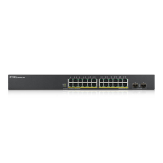 ZyXEL GS1900-24HP V2, 24 Port, GigaBit, PoE 170W, 2 Port GigaBit SFP, Yönetilebilir, Rackmount Switch