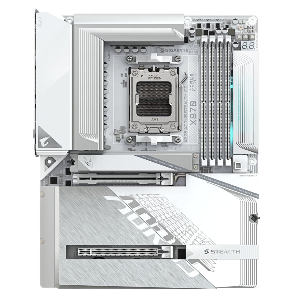GIGABYTE X870 AORUS STEALTH ICE DDR5 8000Mhz HDMI/DP ATX AM5