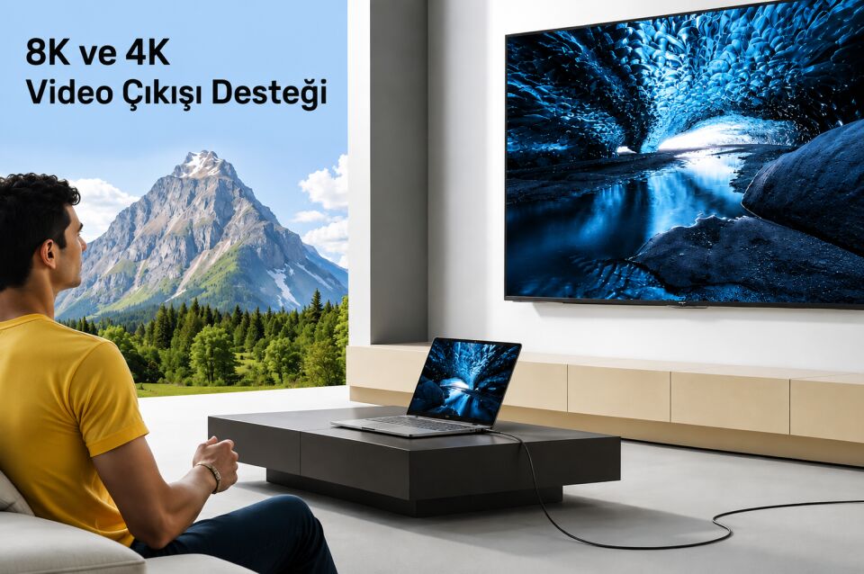 UNITEK 240W USB4 TYPE-C KABLO (C14100ABK01-2M)