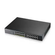 ZyXEL GS1915-24EP, 24 Port, GigaBit, 12 Port PoE, Yönetilebilir, Sessiz, Masaüstü Switch