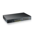 ZyXEL GS1915-24EP, 24 Port, GigaBit, 12 Port PoE, Yönetilebilir, Sessiz, Masaüstü Switch