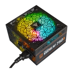 GAMDIAS KRATOS M1-750B, 750W, 80+ Bronze,  Aktif PFC, RGB, GAMING, ATX, Power Supply (PSU)