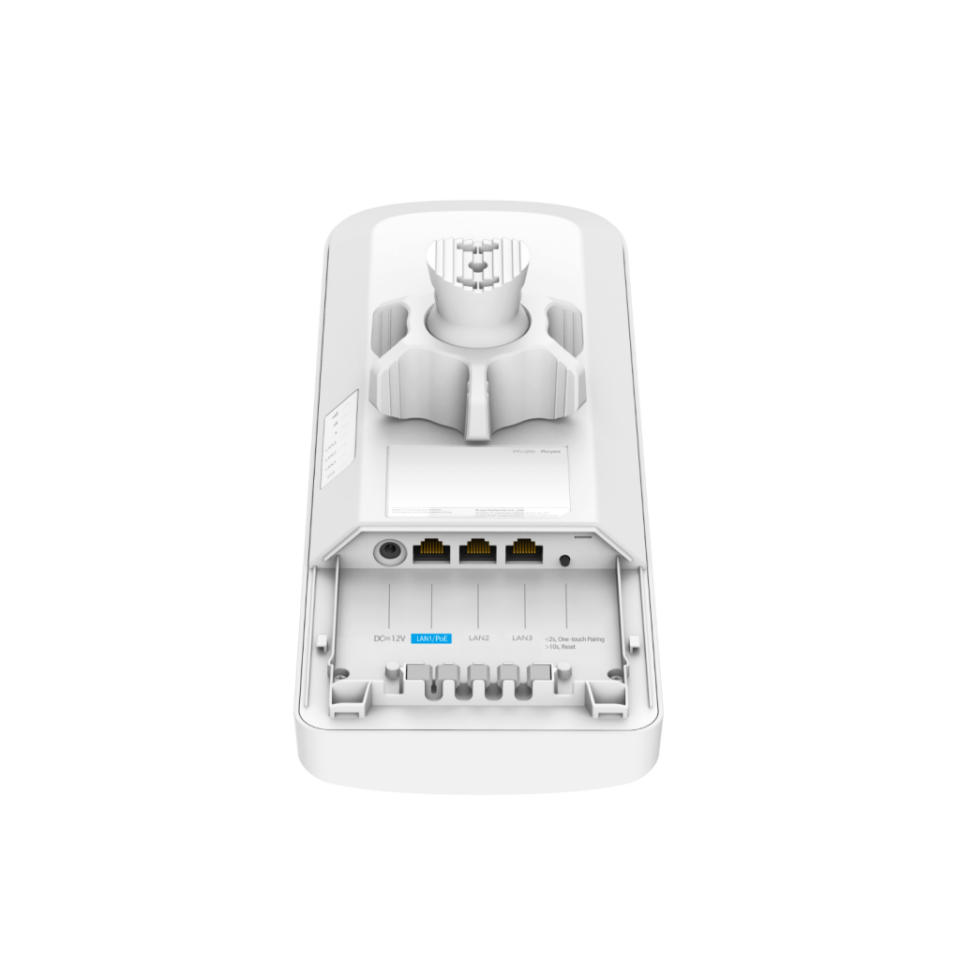 RUIJIE Reyee RG-EST450G, 3Port, 867Mbps, 5Ghz, Pasif PoE, Dış Ortam, Noktadan Noktaya TDMA, 120derece Anten, Acces Point, Kutu İçeriği 1 Adet, (5km)