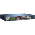 HIKVISION DS-3E0326P-E/M(B), 24 Port, MegaBit, PoE 250W, 1 Port GigaBit Uplink, 1 Port GigaBit SFP, Yönetilemez, Rack Mount Switch