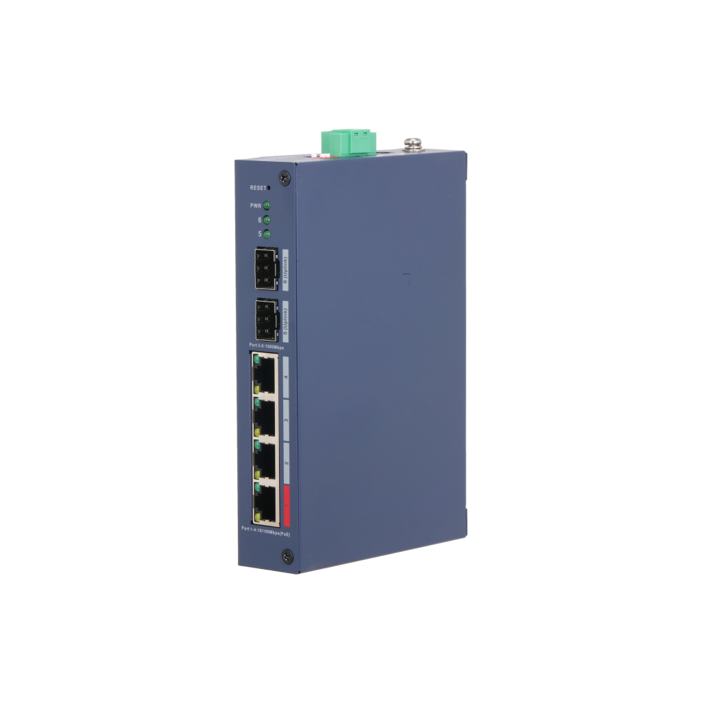 DAHUA CHS4206-4ET-90, 4 Port, Megabit, PoE 90W, 2 Port SFP, Cloud Yönetilebilir, Switch