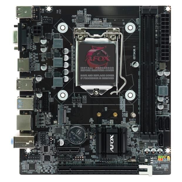 AFOX IH81D3-MA2-V2 H81 2xDDR3 VGA+HDMI 1X M.2 NVMe Gen3 1150 PIN ANAKART