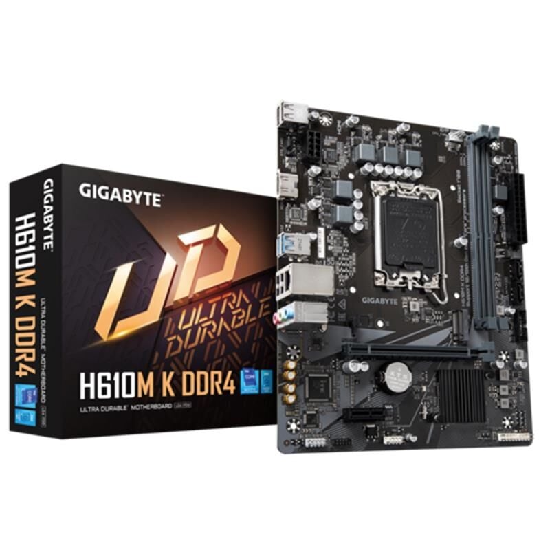 GIGABYTE H610M K DDR4 3200MHZ 1XHDMI 1XM.2 USB 3.2 MATX 1700P (12. / 13. VE 14. NESİL İŞLEMCİ UYUMLU)