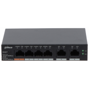 DAHUA CS4006-4GT-60, 4 Port, Gigabit, PoE 60W, 2 Port Uplink, Cloud Yönetilebilir, Switch
