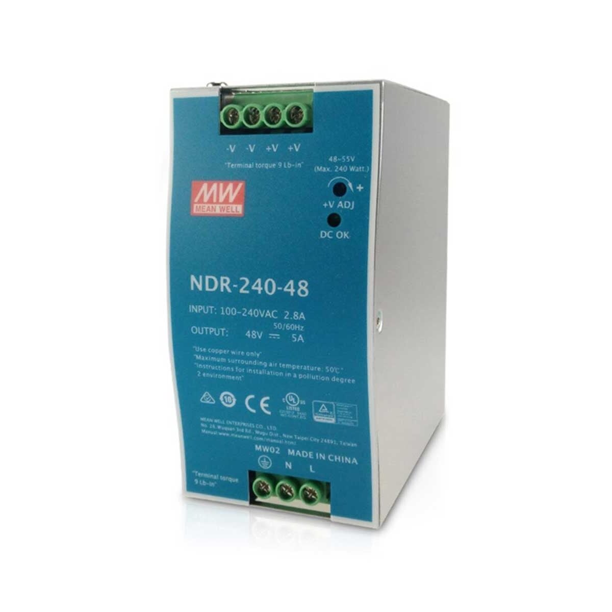 MEAN-WELL NDR-240-48 ENDÜSTRİYEL SWITCH GUÇ KAYNAĞI