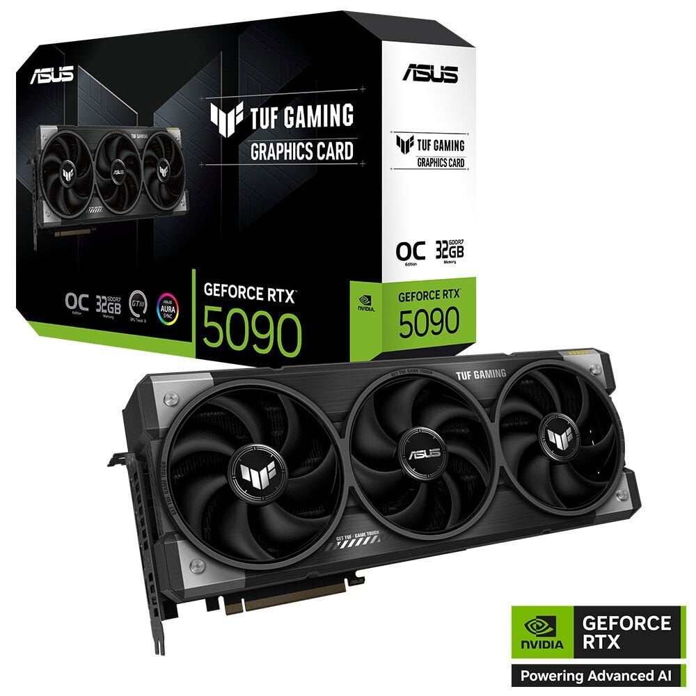ASUS TUF-RTX5090-O32G-GAMING GDDR7 512BIT 2xHDMI 3xDP RGB DLSS4 VGA