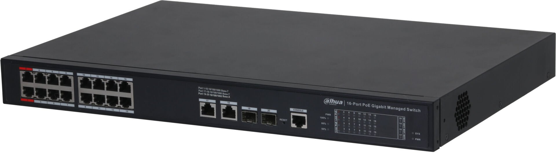 DAHUA S4220-16GT-240 20PORT YÖNETİLEBİLİR GB SWİTCH 16P POE