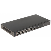 DAHUA CS4226-24ET-375, 24Port, Megabit, PoE 375W, 2 Port Gigabit Lan, 2 Port SFP Gigabit Combo, Cloud Yönetilebilir, Switch