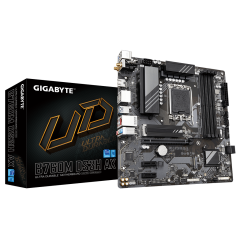 GIGABYTE B760M DS3H AX, rev.1.0, 4xDDR5, 2xM.2, 2xDP, HDMI, Type-C, Wi-Fi 6E, Bluetooth v5.3, 12-13-14.Nesil, LGA1700 Soket, Anakart