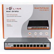 Zolink ZNT-SW-8P2U-V3 10/100 8+2 PoE Switch 2 Port Uplink 120w