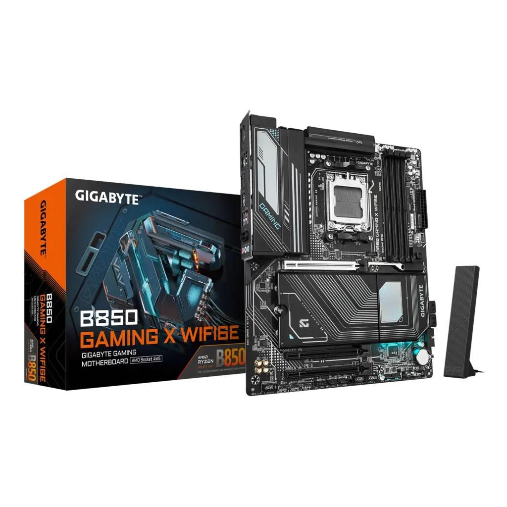 GIGABYTE B850 GAMING X WIFI6E, 4xDDR5, 3xM.2, DP, HDMI, Type-C, Wi-Fi6E, Bluetooth 5.3, AM5 Soket GAMING Anakart