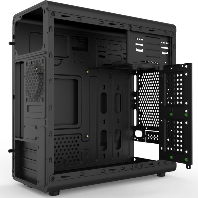 VENTO CIO_TML117 350W 3x8CM FAN MICRO ATX 2xUSB2.0/1xUSB3.0 SİYAH KASA