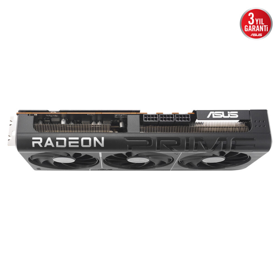 ASUS PRIME-RX9070XT-O16G, 16Gb, 256Bit, GDDR6, 1xHDMI, 3xDP, GAMING Ekran Kartı