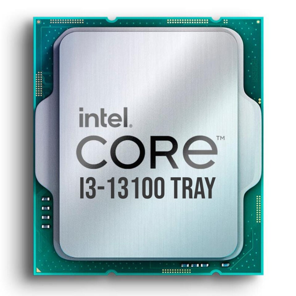 INTEL RAPTOR LAKE I3-13100 3.40GHz 12MB 1700p TRAY İŞLEMCİ