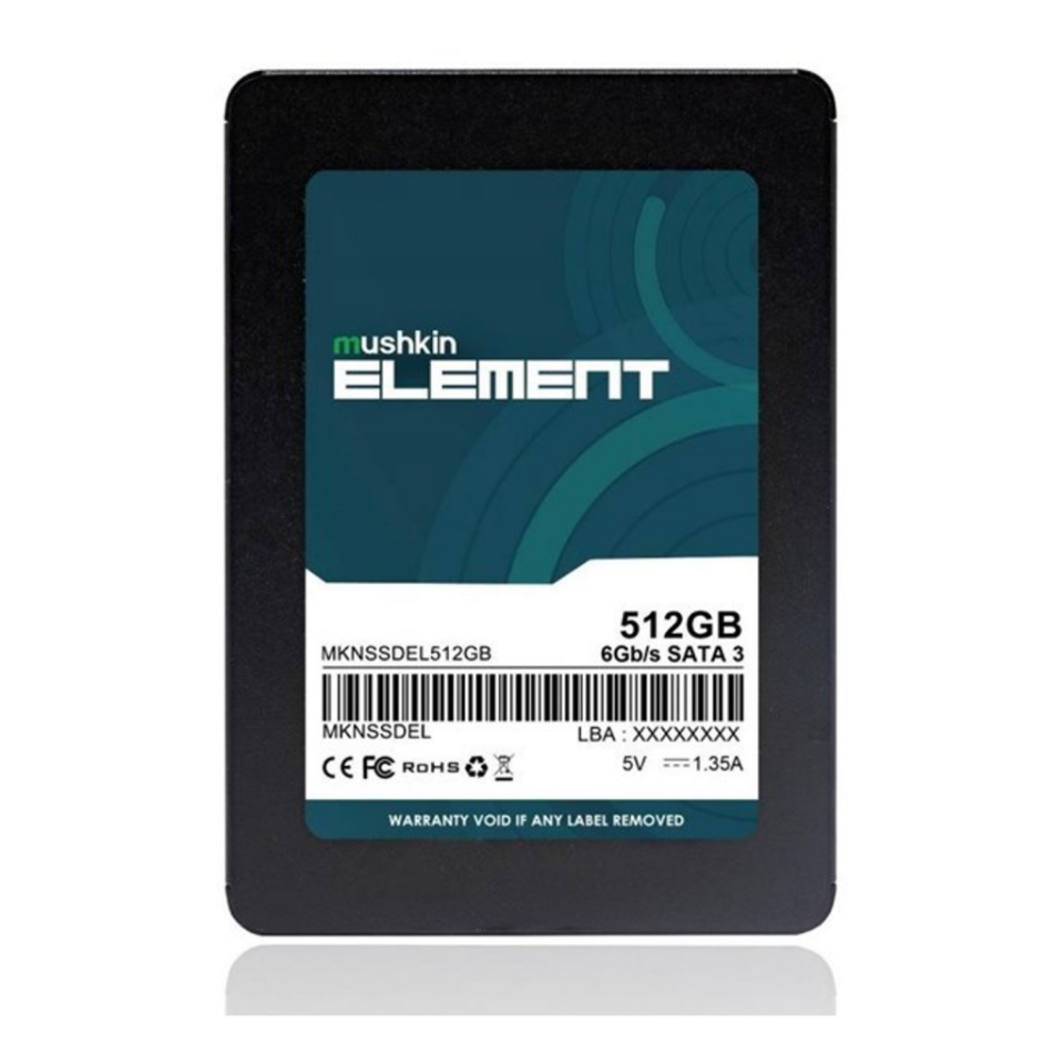 Mushkin ELEMENT, 512GB, 500-450Mb/s, 2.5", SATA3, SSD (MKNSSDEL512GB)