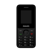 PHILIPS Xenium E2125, 32Mb, Siyah, 32Mb Ram, 1,77inc Ekran, Çift Sim Desteği, FM Radyo, 1700mAh Pil, El Feneri, Türkiye Garantili
