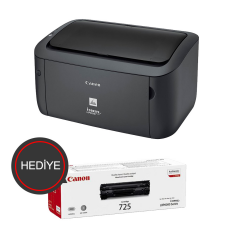 CANON i-SENSYS LBP6030B, Lazer Yazıcı (Siyah), Orjinal 1adet CRG725 Toner Hediyeli (Dakikada 18 Sayfa) ORİJİNAL TONERLİ