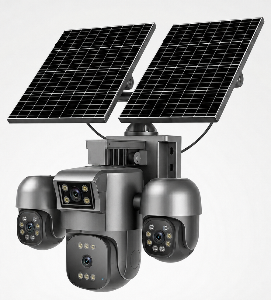 TRK RS-5604 Siyah - 4 Lens 4G e-Sim AOV Solar Kamera (RS-4G-5504) TRK-K