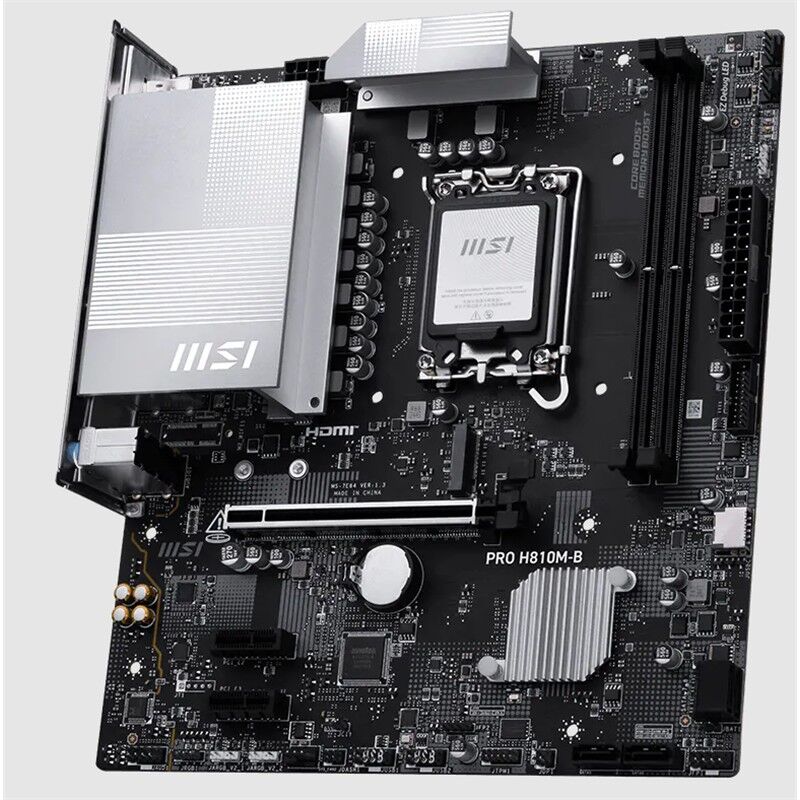 MSI PRO H810M-B DDR5 6400MHZ 1XHDMI 1XDP 1XM.2 MATX 1851P (INTEL ULTRA PROCESSORS SERIES 2)
