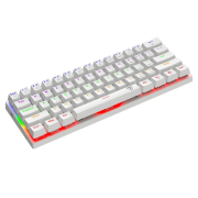 T-DAGGER ARENA LITE, T-TGK321W-LIT, USB Kablolu, ingilizce Q, Rainbow Backlight, Red Mekanik Switch, Gaming Klavye (Beyaz)