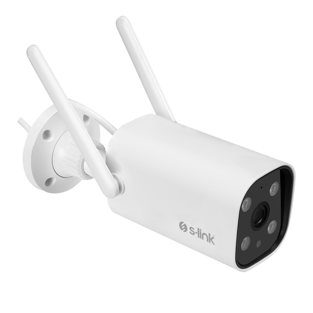 S-LINK SL-BLT01, Akıllı Güvenlik Kamerası, WiFi, 2Mpix, 3.6mm Lens, 10m. Gece Görüşü, Micro SD Kartlı, TUYA Yazılım