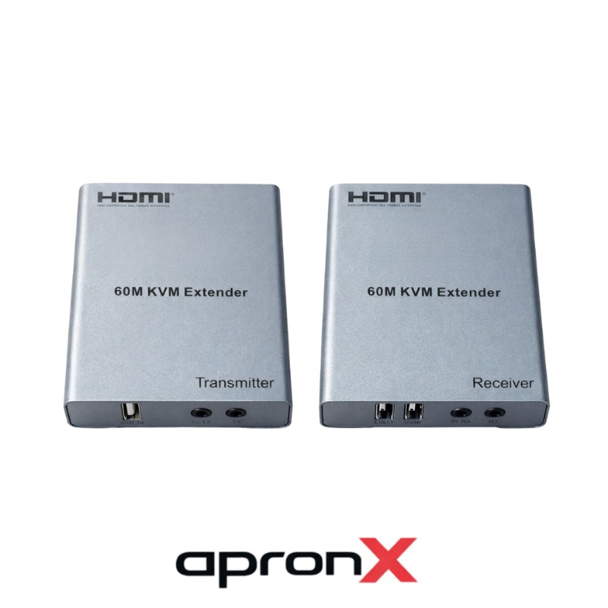APRONX APX-USB60M CAT5E/CAT6 60M HDMI-USB-IR EXTENDER