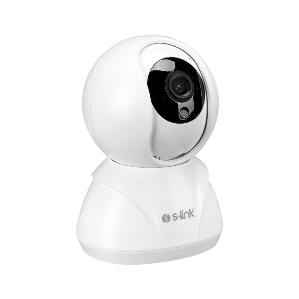 S-LINK SL-IND02, Ev/Bebek Güvenlik Kamerası, WiFi, 2Mpix, 3.6mm Lens, 10m. Gece Görüşü, Hareket algılama, İki Yönlü Ses, Micro SD Kartlı, TUYA Yazılım
