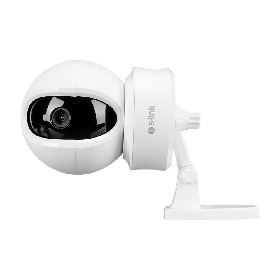 S-LINK SL-IND04, Ev/Bebek Güvenlik Kamerası, WiFi, 3Mpix, 3.6mm Lens, 10m. Gece Görüşü, Hareket algılama, İki Yönlü Ses, Micro SD Kartlı, TUYA Yazılım