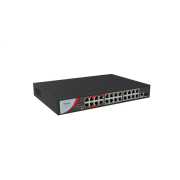 HILOOK NS-0326P-230(B), 24Port, Megabit, PoE 230W, 1 Port GigaBit Lan, 1 Port GigaBit SFP, Long Range 250Metre, Yönetilemez, Masaüstü Switch