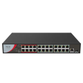 HILOOK NS-0326P-230(B), 24Port, Megabit, PoE 230W, 1 Port GigaBit Lan, 1 Port GigaBit SFP, Long Range 250Metre, Yönetilemez, Masaüstü Switch