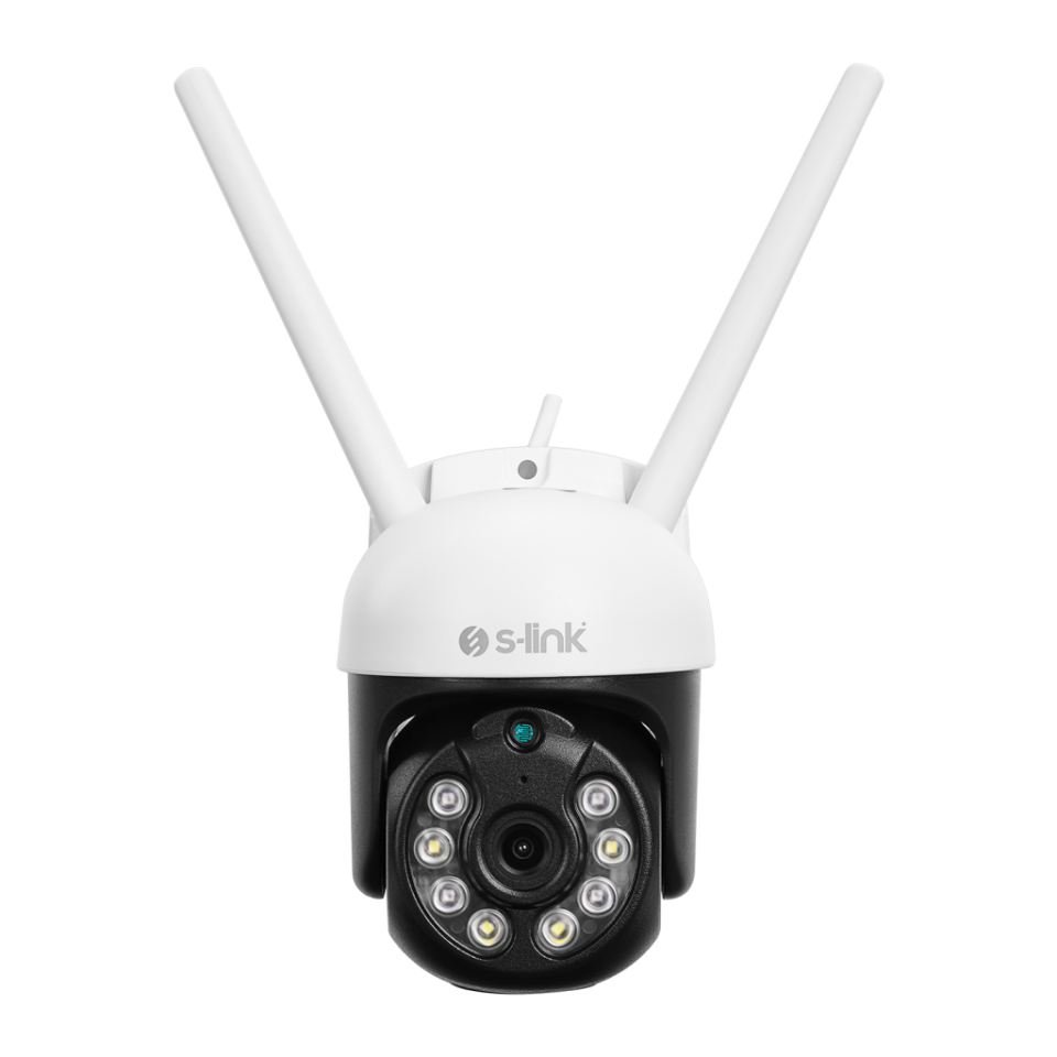 S-LINK SL-PTZ01, Akıllı Güvenlik Kamerası, WiFi, 3Mpix, 2,8mm Lens, 25m. Gece Görüşü, Hareket algılama, İki Yönlü Ses, Micro SD Kartlı, TUYA Yazılım