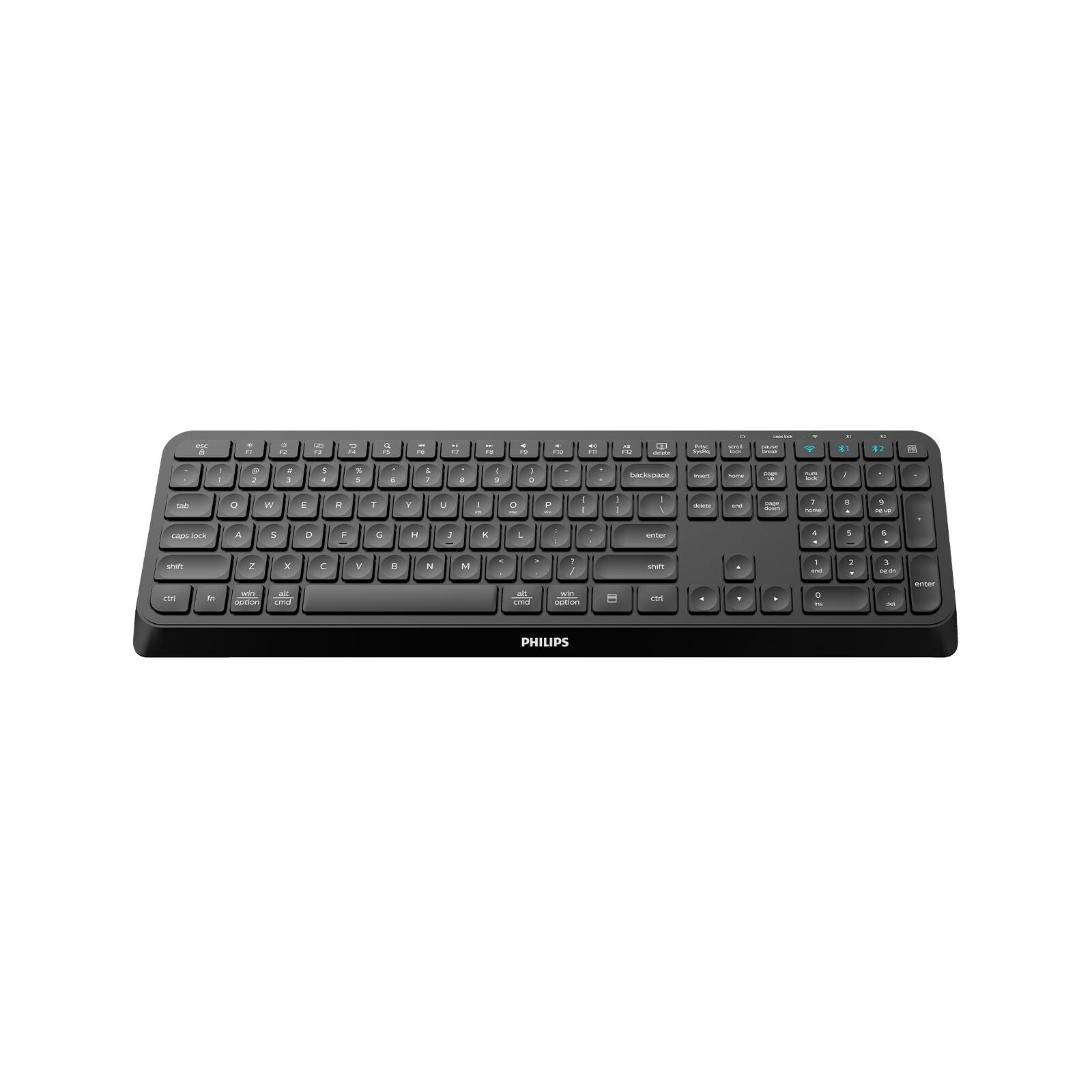 PHILIPS KABLOSUZ BLUETOOTH  KLAVYE SPK6407B SİYAH