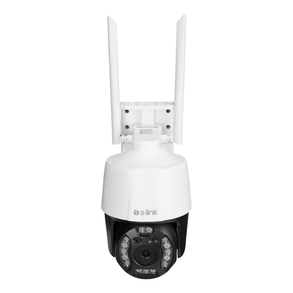 S-LINK SL-PTZ02, Akıllı Güvenlik Kamerası, WiFi, 3Mpix, 2,8mm Lens, 25m. Gece Görüşü, Hareket algılama, İki Yönlü Ses, Micro SD Kartlı, TUYA Yazılım