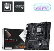 MSI PRO B840M-B AM5 DDR5 8000MHZ(OC) HDMI VGA 2X M.2 USB 5 GBS 2.5G LAN MATX