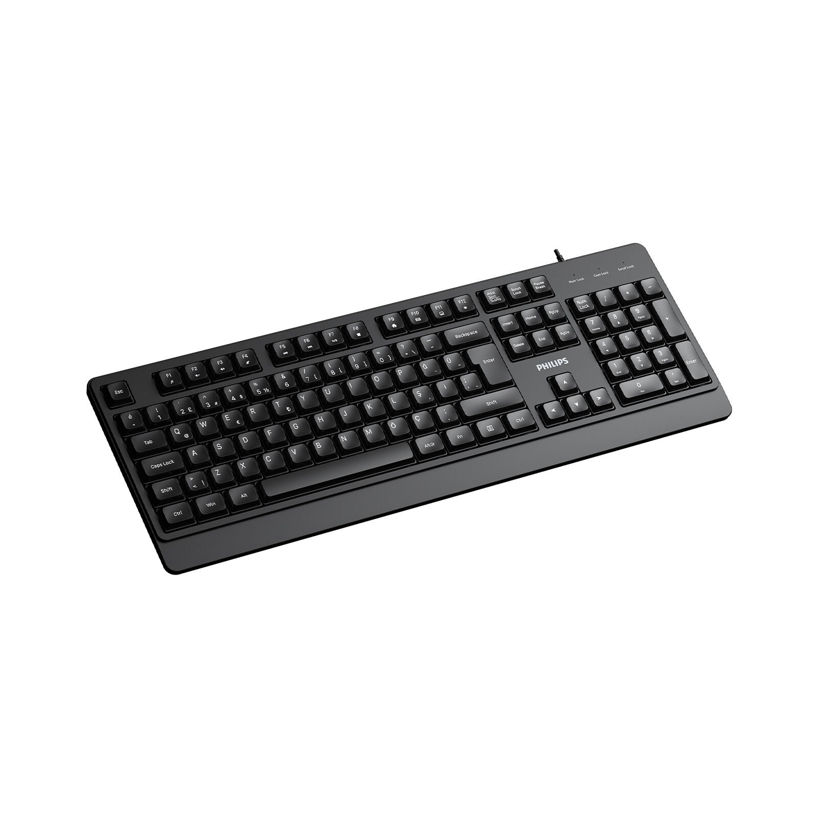 PHILIPS KABLOLU KLAVYE SPK6247B SİYAH